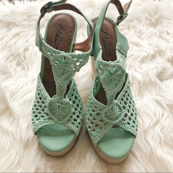 Lucky Brand Shoes - Lucky Brand Teal Platform Wedges-8